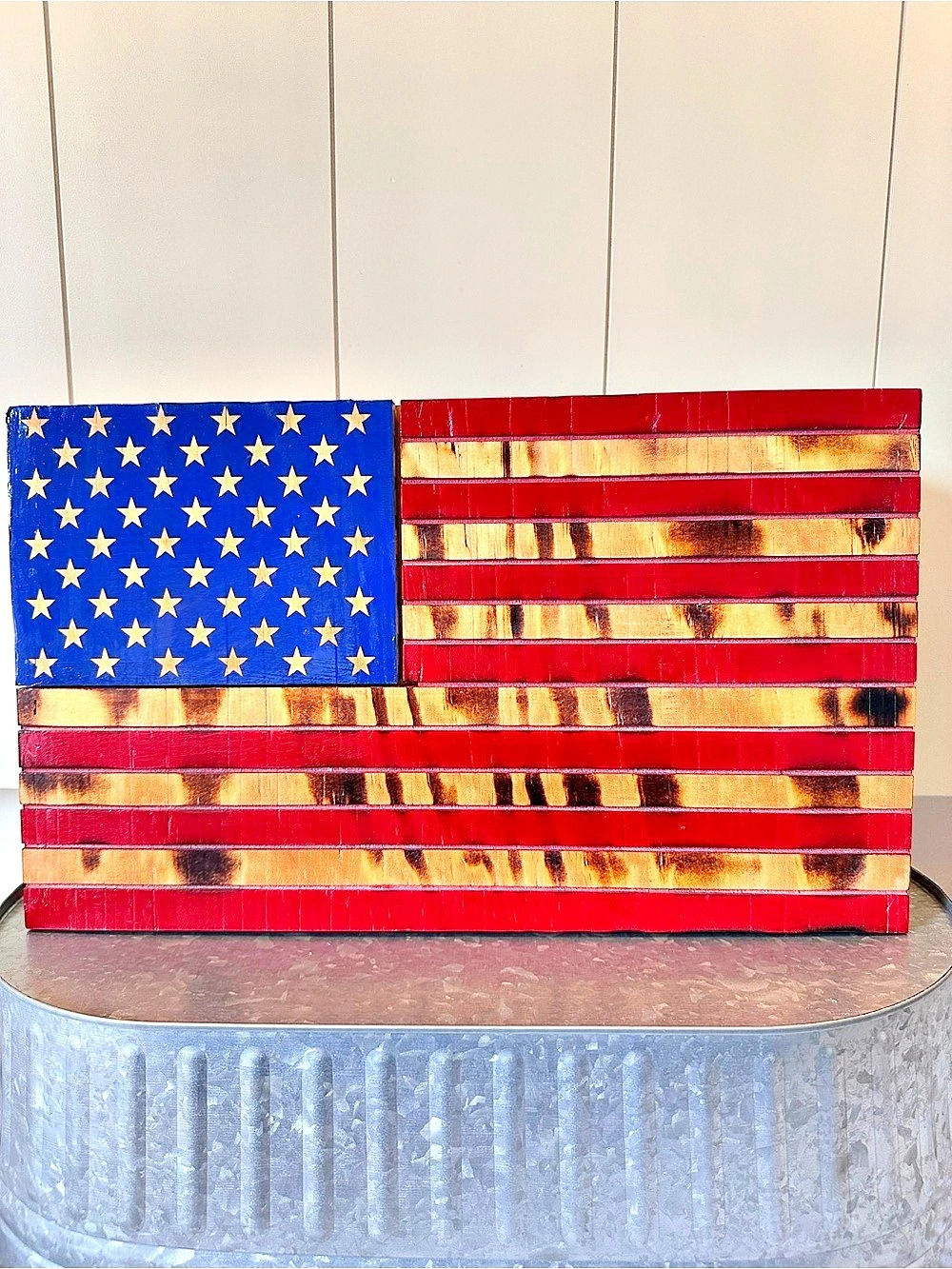 American Flag Wooden Keepsake Box